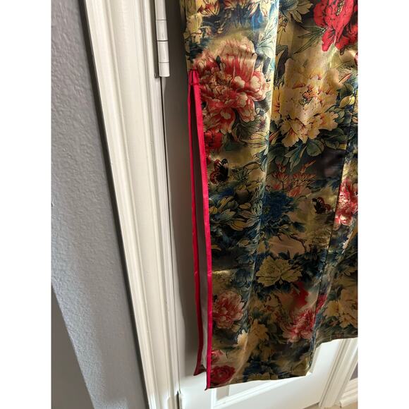 ASIAN Style Floral Dress Size M - Picture 4 of 5